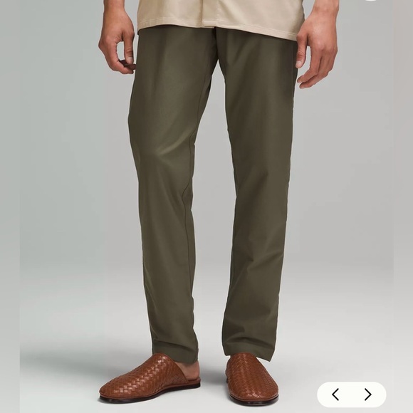 Lululemon ABC Chino Olive Green Men's Golf Pants 38 Tall. 36” Long Inseam.